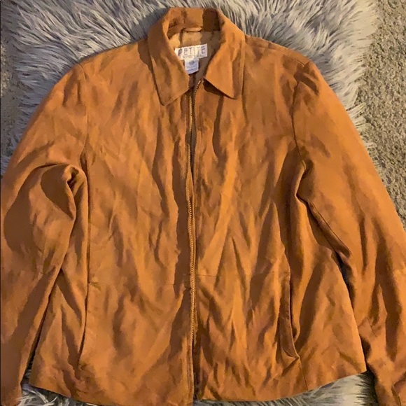 Petite Sophisticate Jackets & Blazers - Leather jacket